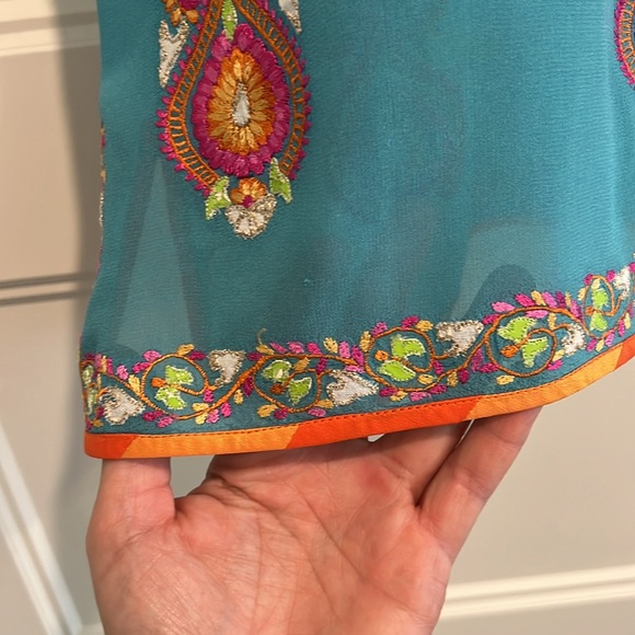 Embroidered Owl, Racerback Tank Top by Fish Fry (Anthropologie) - Picture 9 of 11